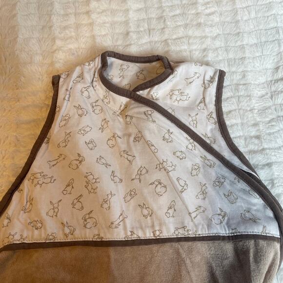 IKEA Bunny Brown Sleeping Sack Infant Newborn Pajama Safe Velour - Picture 3 of 8